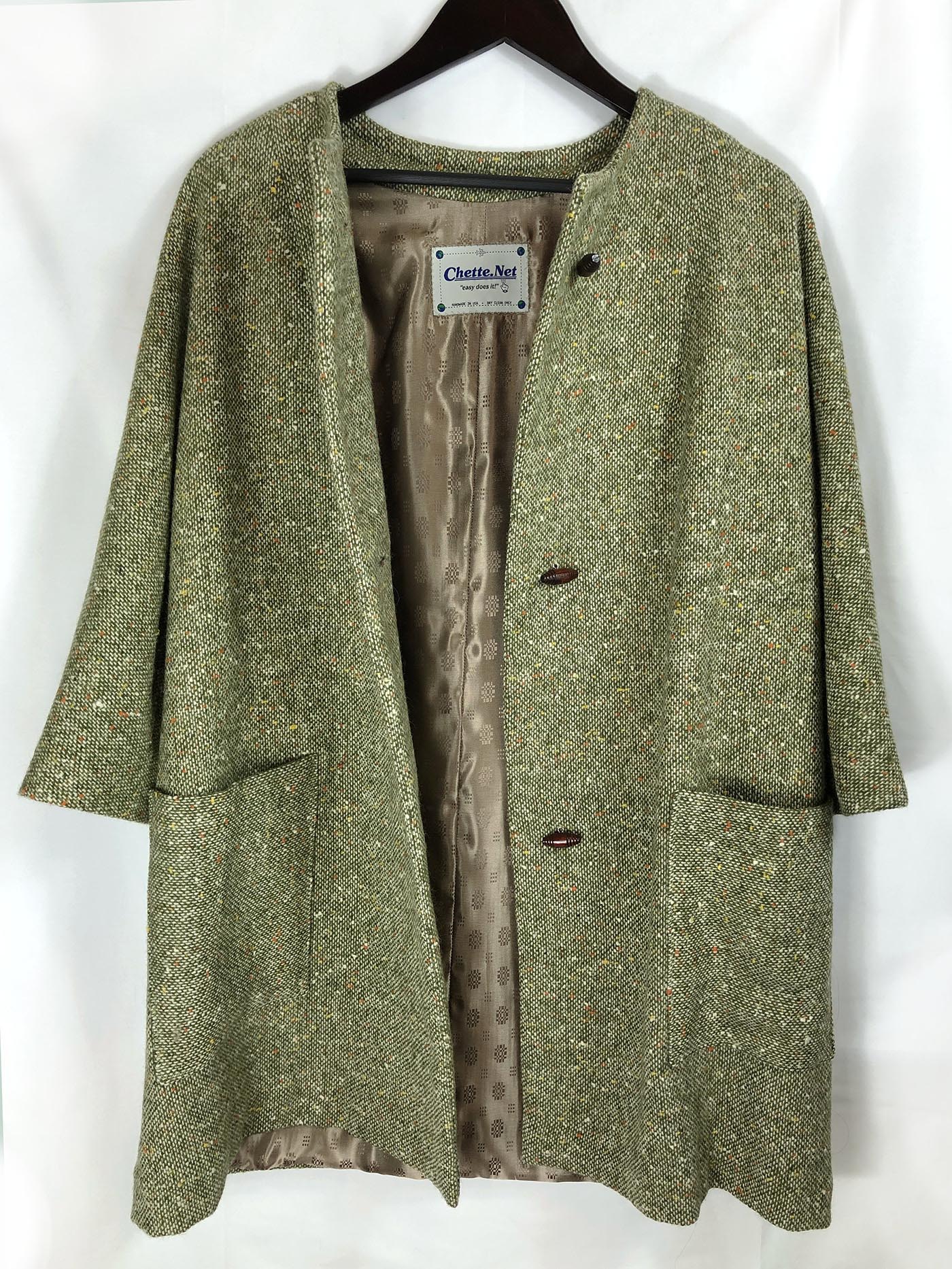 Wool Coat with Little Tanks